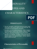 Personality' Types and Characteristics: C.Lalawmpuia Roll No 1 Mlis