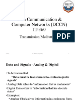 Data Communication & Computer Networks (DCCN) IT-360: Transmission Medium I