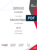 Certificate: Kulkarni, Amol Makarand