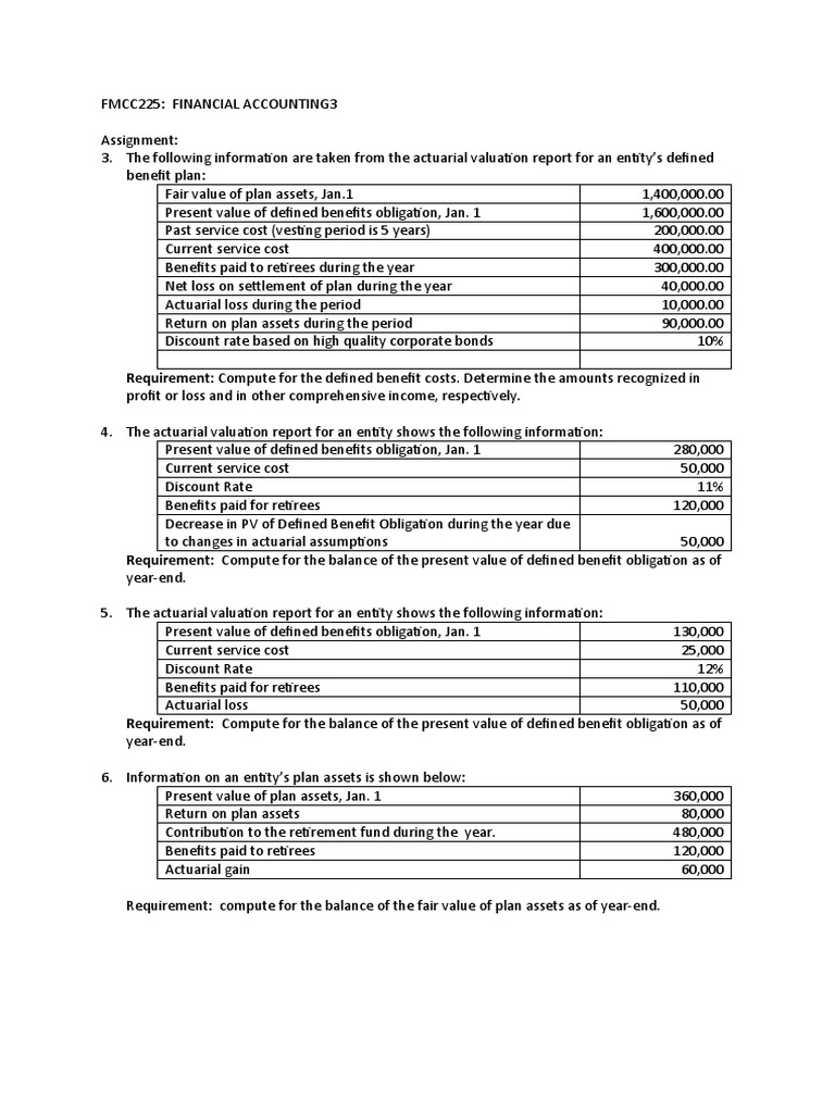 Defined Benefit Plan Valuation Analysis | PDF | Defined Benefit Pension ...