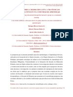 artículo cientifico sobre comunidades de aprendizaje 