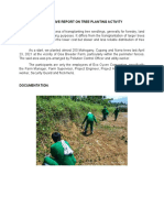 Narrative Report On Tree Planting Activity