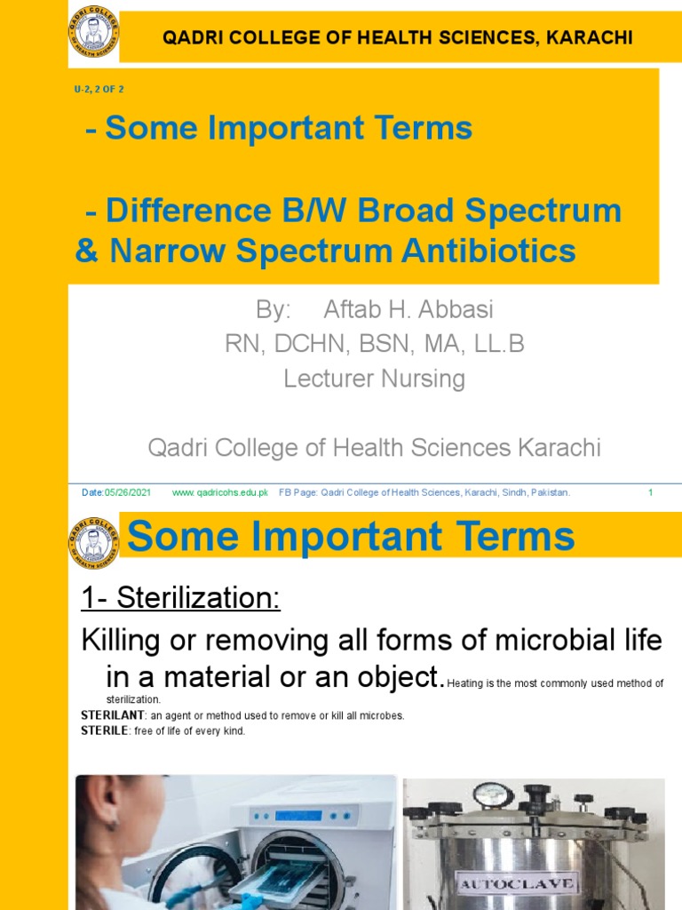 Difference of Broad Spectrum & Narrow Spectrum Antibiotics PDF