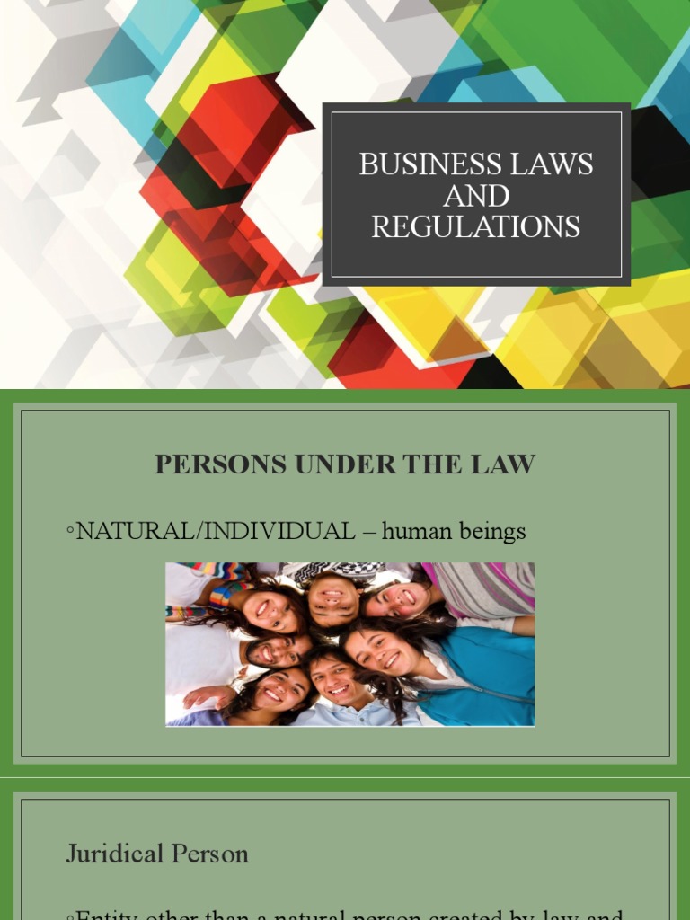 Business Laws and Regulations PDF Partnership Corporate Law