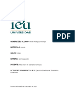 Actividad de Aprendizaje 1. Ejercicio Práctico Del Pronóstico Financiero