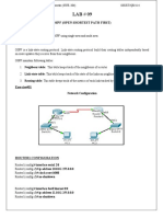 Configuring: Ospf (Open Shortest Path First) Objective