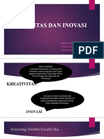 Kreativitas Dan Inovasi Kewirausahaan