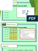 Can You Still Remember?: Direction: Solve For The Product. Show Your Solution