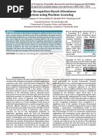 Face Recognition Based Attendance System Using Machine Learning