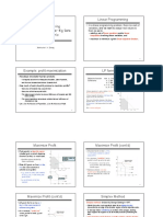 Linear Programming: Linear Programming CISC5835, Algorithms For Big Data CIS, Fordham Univ