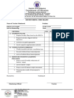 Department of Education: Monitoring Checklist