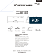 SBX-300 (B) : Dock Music System Model