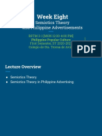 BSTM 3-1 (Week 8) Semiotics Theory and Philippine Advertisements