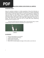 Withdrawing Medication From An Ampule