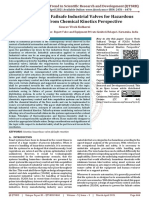 Design of SCADA Failsafe Industrial Valves For Hazardous Chemicals From Chemical Kinetics Perspective