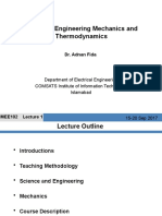 MEE102 Engineering Mechanics And: Thermodynamics