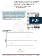 Design Development and Analytical Process of Small Vertical Axis Wind Turbine