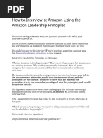 Amazon 3 - How To Interview at Amazon Using The Amazon Leadership Principles