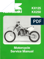 Kawasaki Kx125 Kx250 Manual de Reparacion 1992 1993