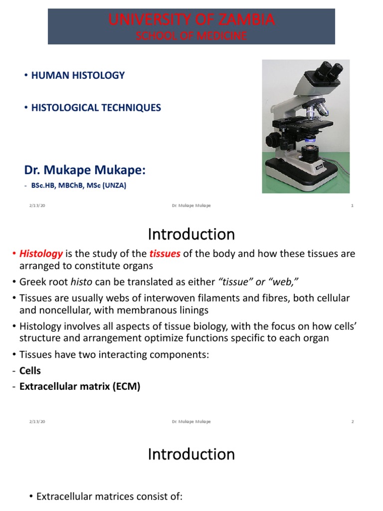 Histological Techniques 2 PDF Fixation (Histology) Microscopy