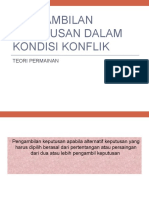 TPK Kondisi Konflik Games Theory