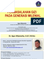 Permasalahan Gizi Pada Generasi Millenial