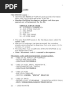 VSAM STATUS CODE