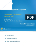 EASA Workshop ‘CRM in practice’ regulatory update