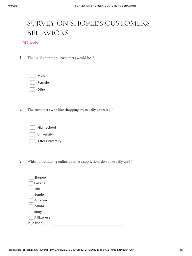 Shopee Customer Behavior Survey Insights | PDF | Consumer Behaviour | Brand