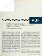 Atomic Force Microscopy: A Sensitive Instrument