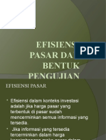 Pert 7-Efisiensi Pasar Dan Bentuk Pengujian