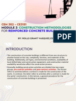 Module 3 Construction Methodolgies For Reinforced Concrete Buildings