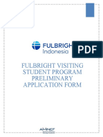 Fulbright Student Application Form