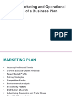Module 5: Marketing and Operational Components of A Business Plan
