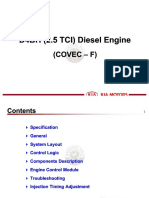 D4BH (2.5 TCI) Diesel Engine D4BH (2.5 TCI) Diesel Engine: ( (C CO OV VE EC C - F F) )