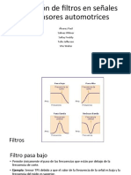 Aplicacion de Filtros en Senales de Sensores Automotrices