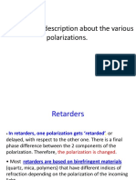 Qualitative Description About The Various Polarizations