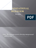 Organizational Behavior: Revision