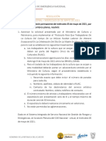 Resoluciones 05 de Mayo de 2021