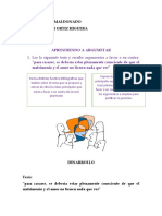 3 Ejercicio de Argumentación 6 Agosto