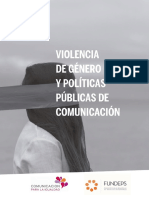 Violencia de Género y Políticas Públicas de Comunicación en Argentina.