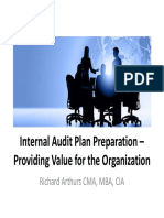 An Innovative Internal Audit Plan