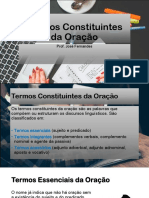 Termos Constituintes Da Oração