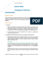 Chapter 3 Lecture Note Evaluating A Company's External Environment