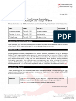 2021-05-26 Year 9 Summer Examinations