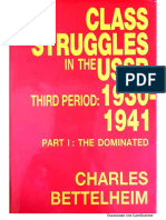 Class Struggle in The USSR Third Period 1930 1941 Part I The Dominated