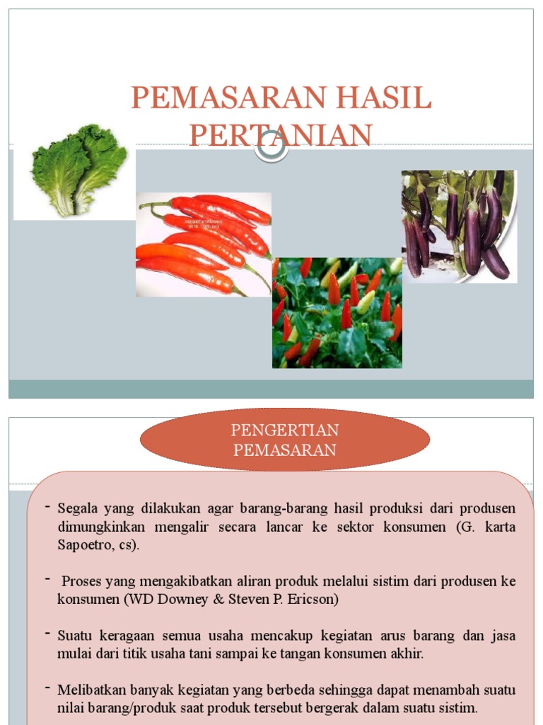 tenaga pemasaran pertanian menjual produk di pasar tradisional