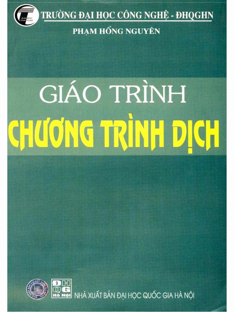 Giáo Trình Chương Trình Dịch DHQG HN 1 Cot | PDF