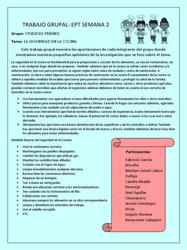 Medidas de Seguridad en la Cocina | PDF | Cocina | Alimentos