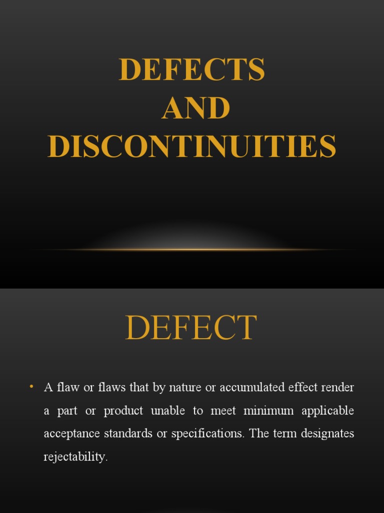 Defects AND Discontinuities PDF Welding Construction